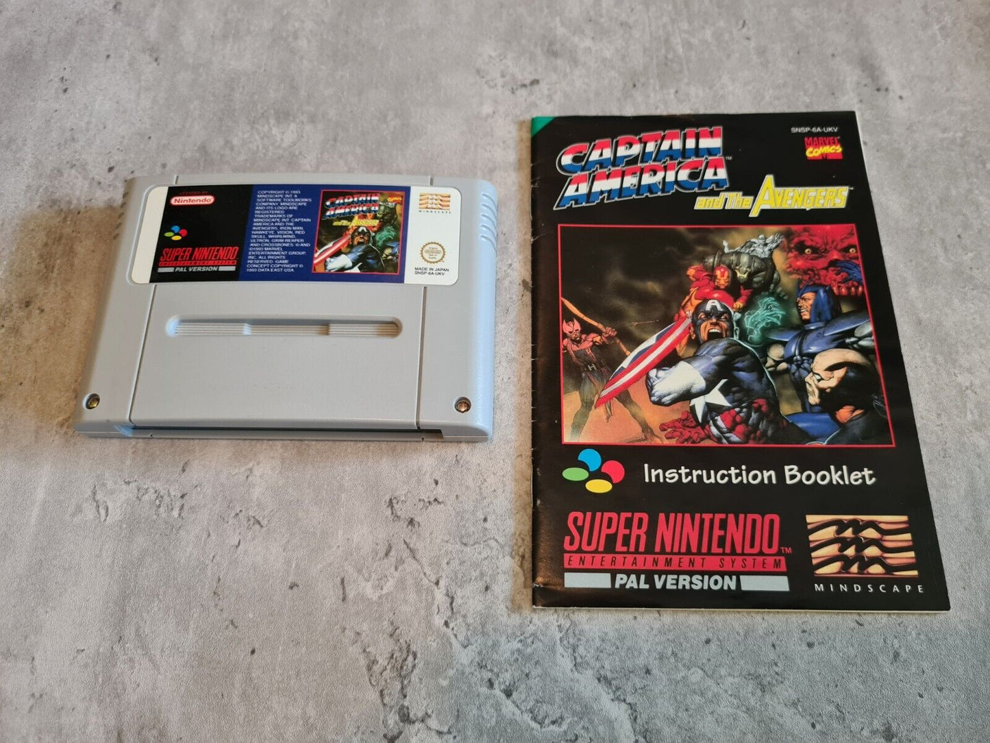 SNES Super Nintendo Captain America and The Avengers mit OVP und Anleitung EUR - T-Retro-Games