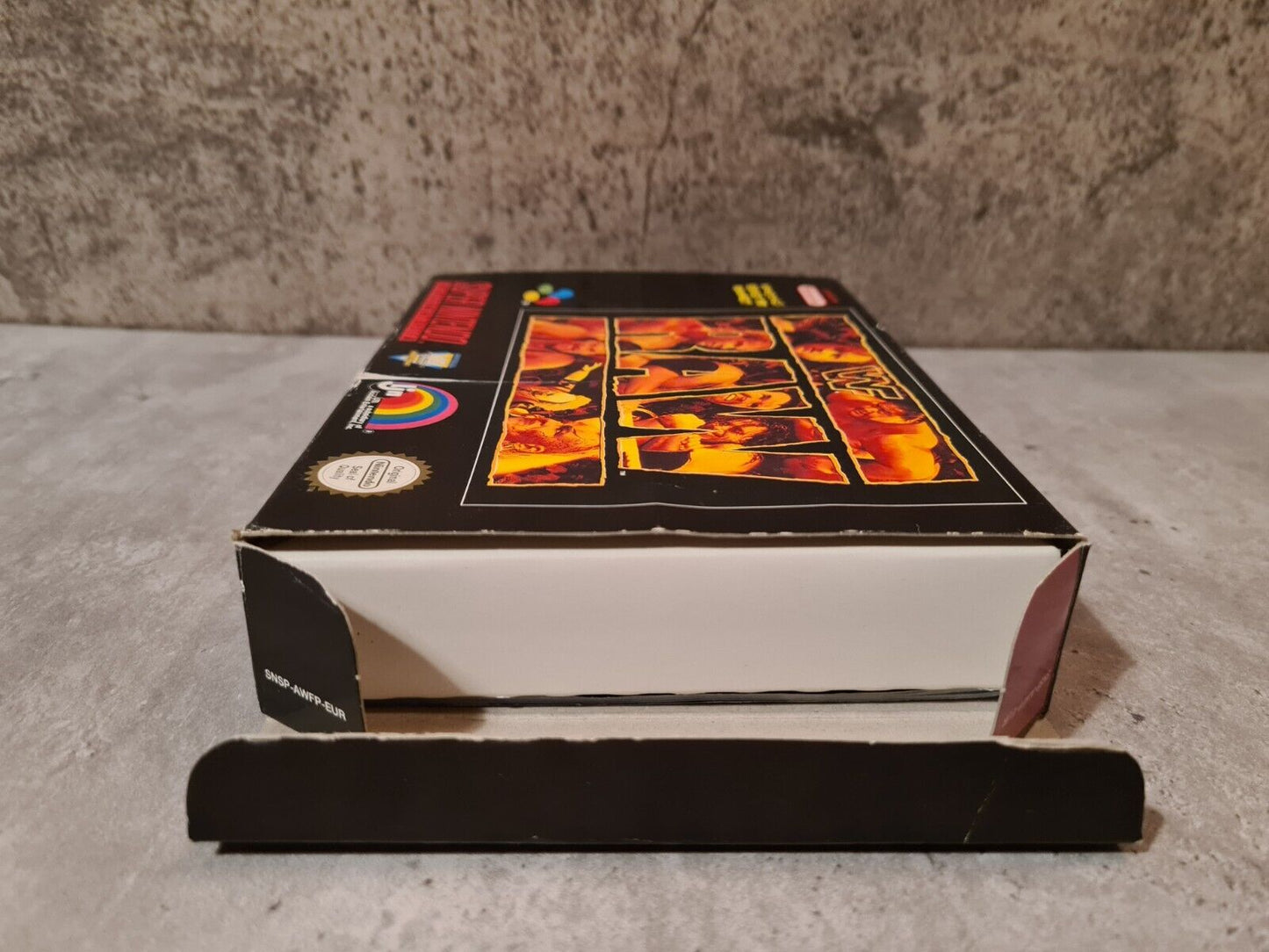 SNES Super Nintendo WWF Raw mit OVP und Anleitung EUR - T-Retro-Games