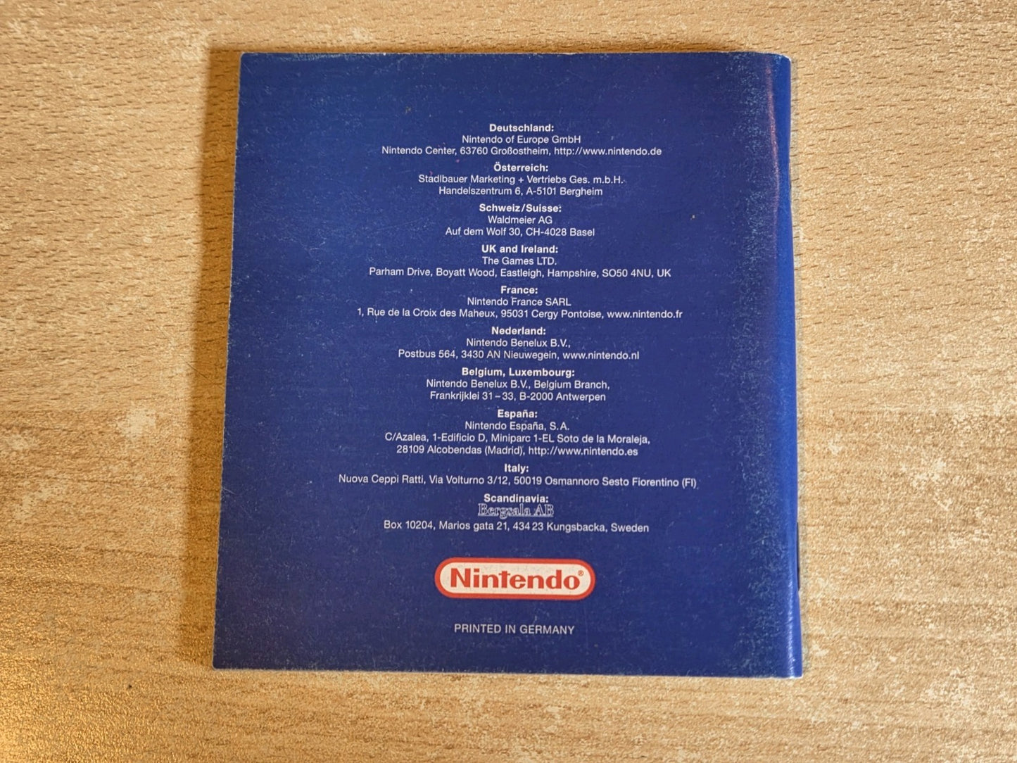 Nintendo Game Boy Color Spielanleitung Game & Watch Gallery 3 EUR