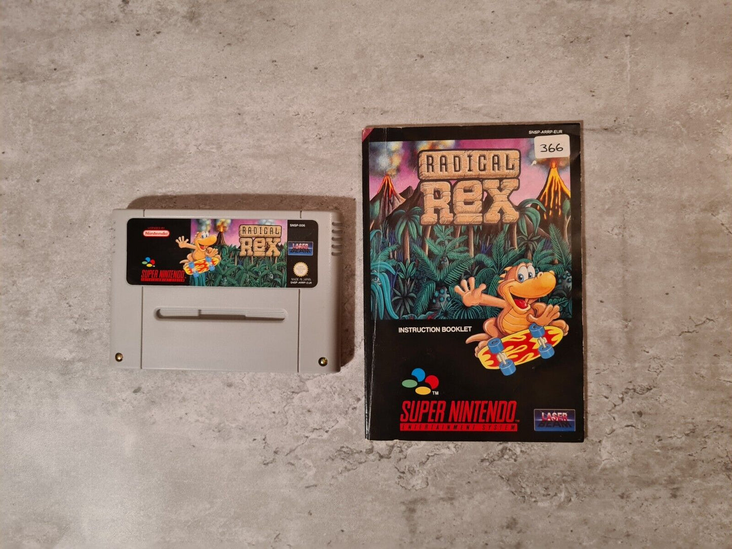 SNES Super Nintendo Radical Rex mit OVP und Anleitung EUR - T-Retro-Games