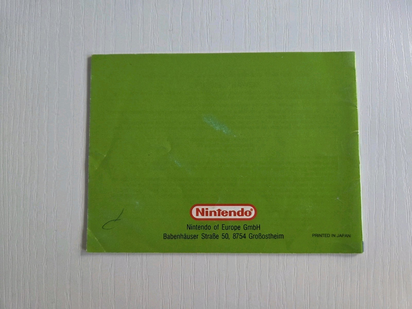 Game Boy Classic Nintendo World Cup Spielanleitung Instruction Booklet NOE