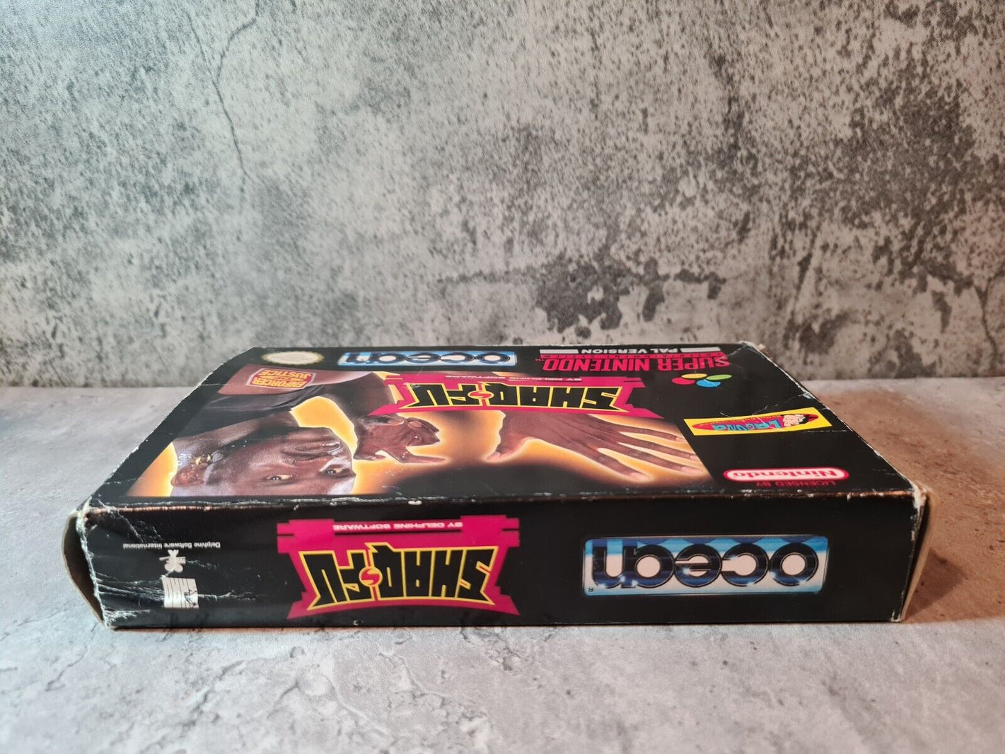 SNES Super Nintendo Shaq-Fu mit OVP und Anleitung NOE - T-Retro-Games