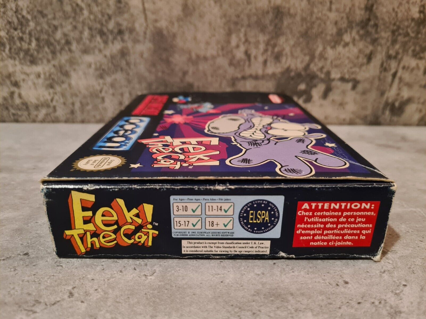 SNES Super Nintendo Eek The Cat mit OVP und Anleitung UKV - T-Retro-Games