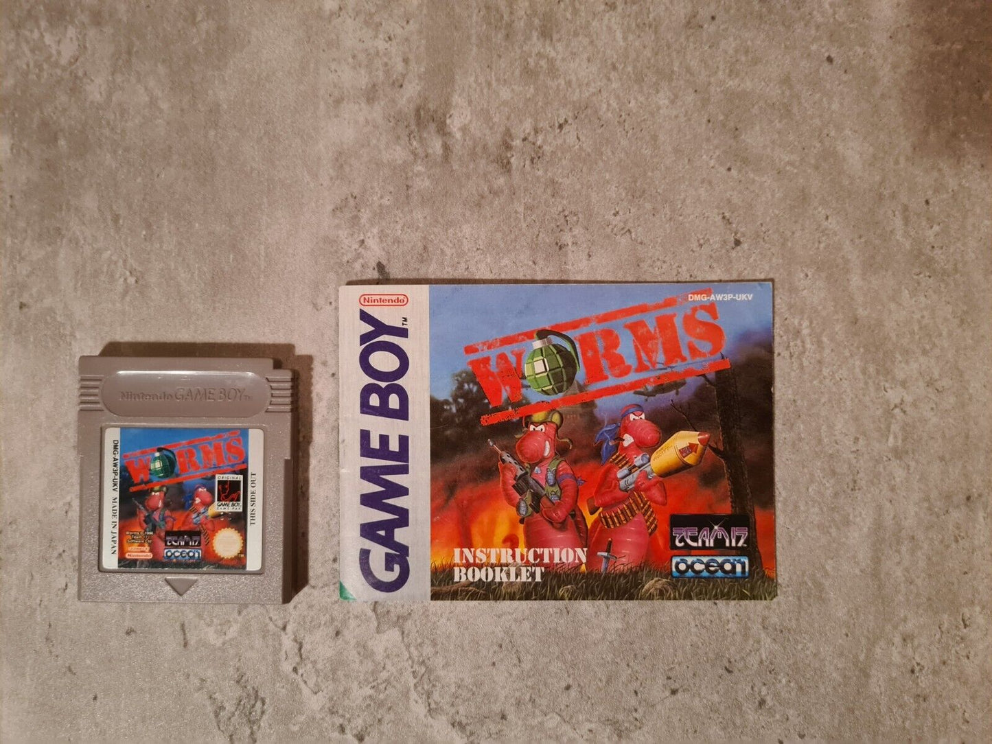 Nintendo Game Boy Classic Worms mit OVP und Anleitung UKV - T-Retro-Games