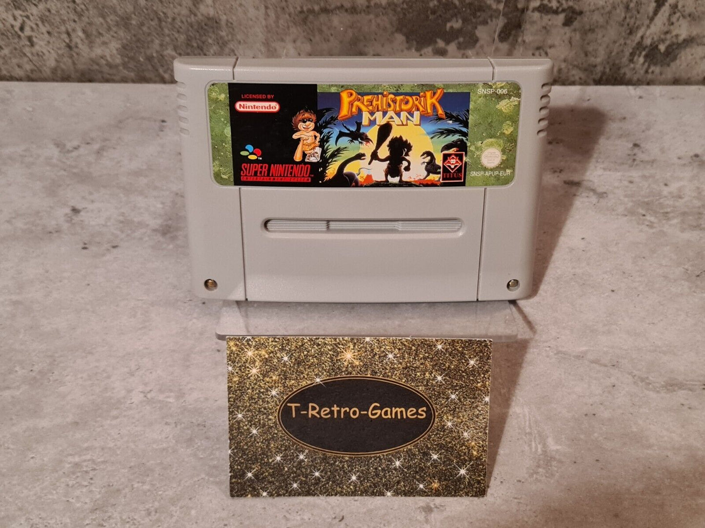 SNES Super Nintendo Prehistorik Man Modul EUR - T-Retro-Games