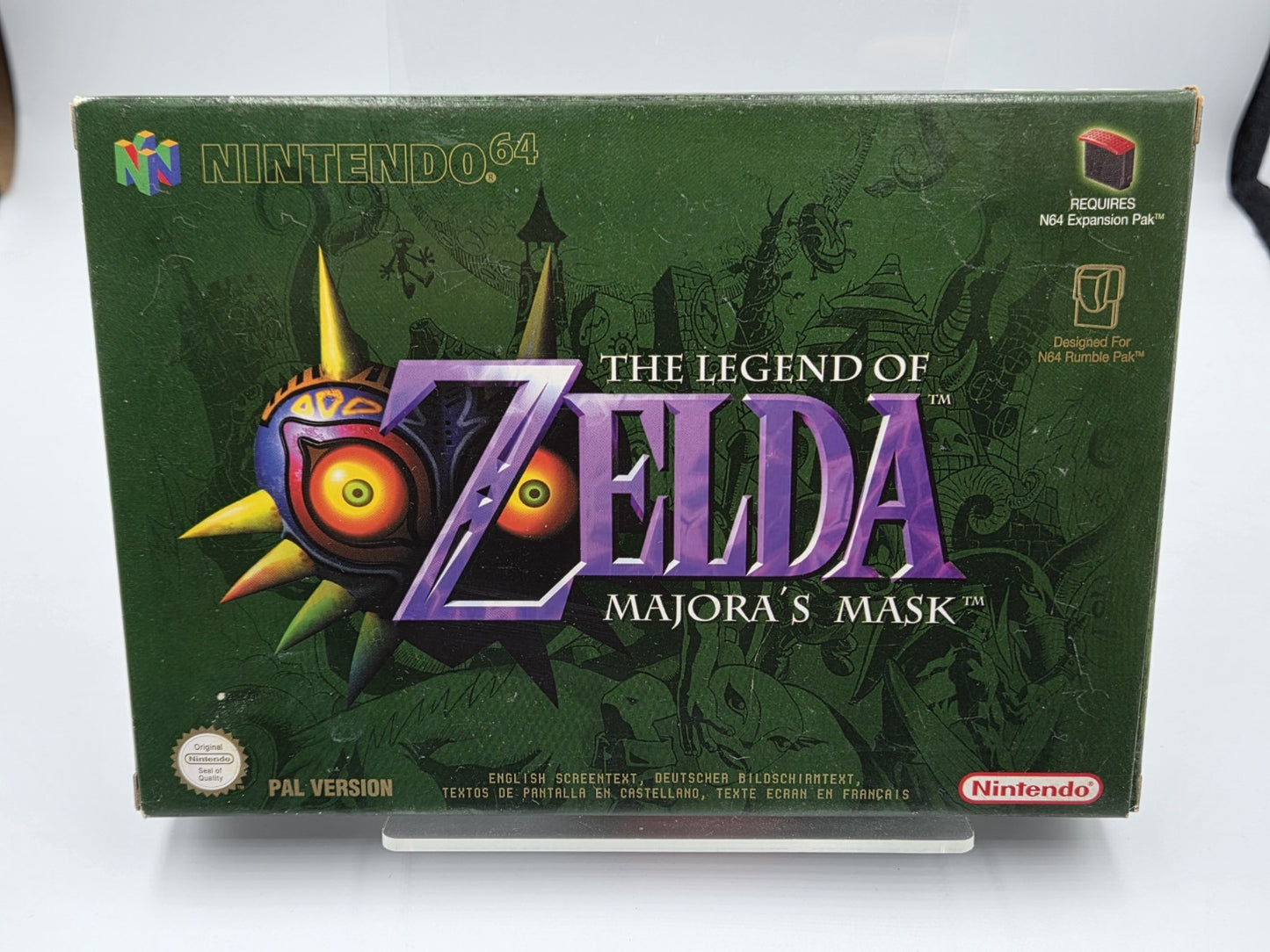 N64 Nintendo 64 The Legend of Zelda Majora's Mask mit OVP und Anleitung EUR