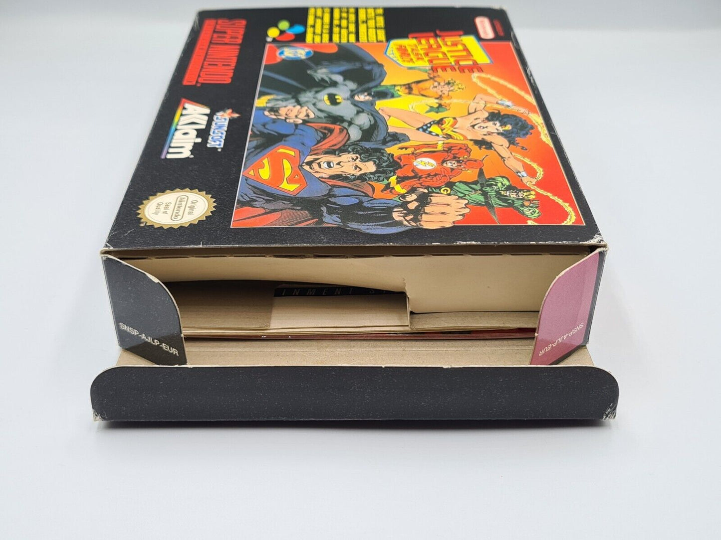 SNES Super Nintendo Justice League Task Force mit OVP und Anleitung EUR - T-Retro-Games
