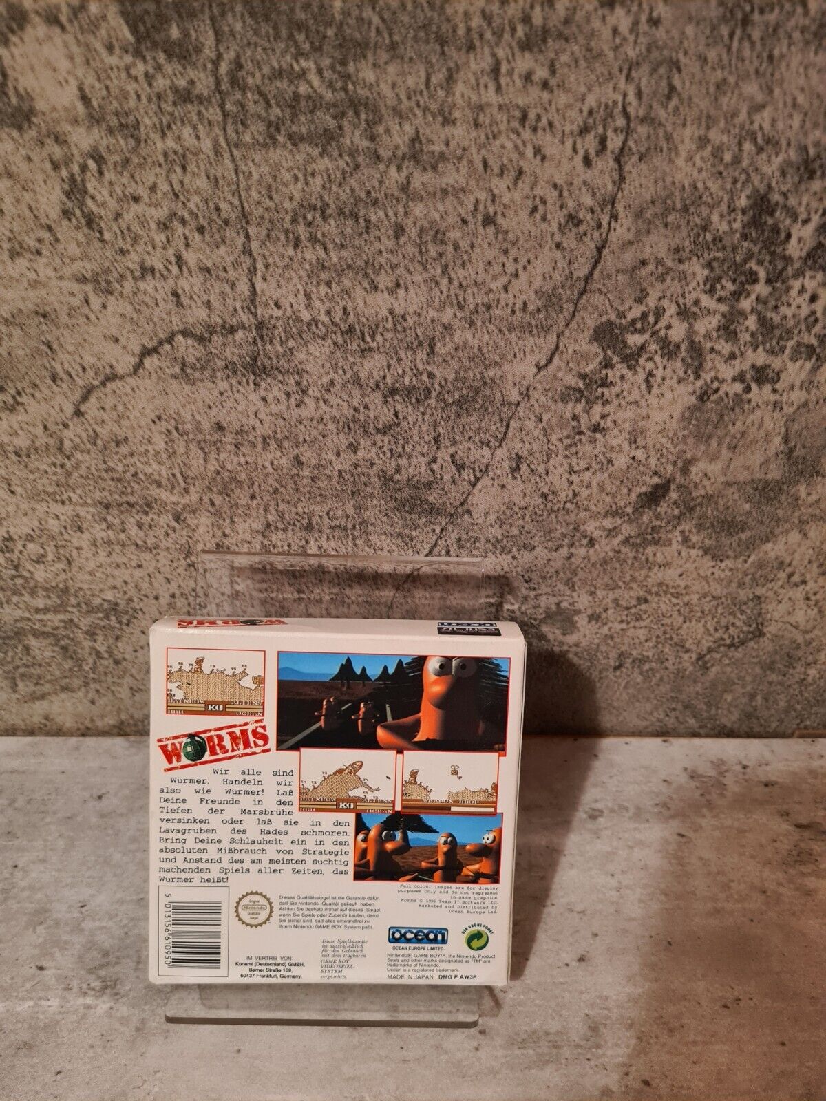 Game Boy Classic Worms mit OVP und Anleitung NOE
