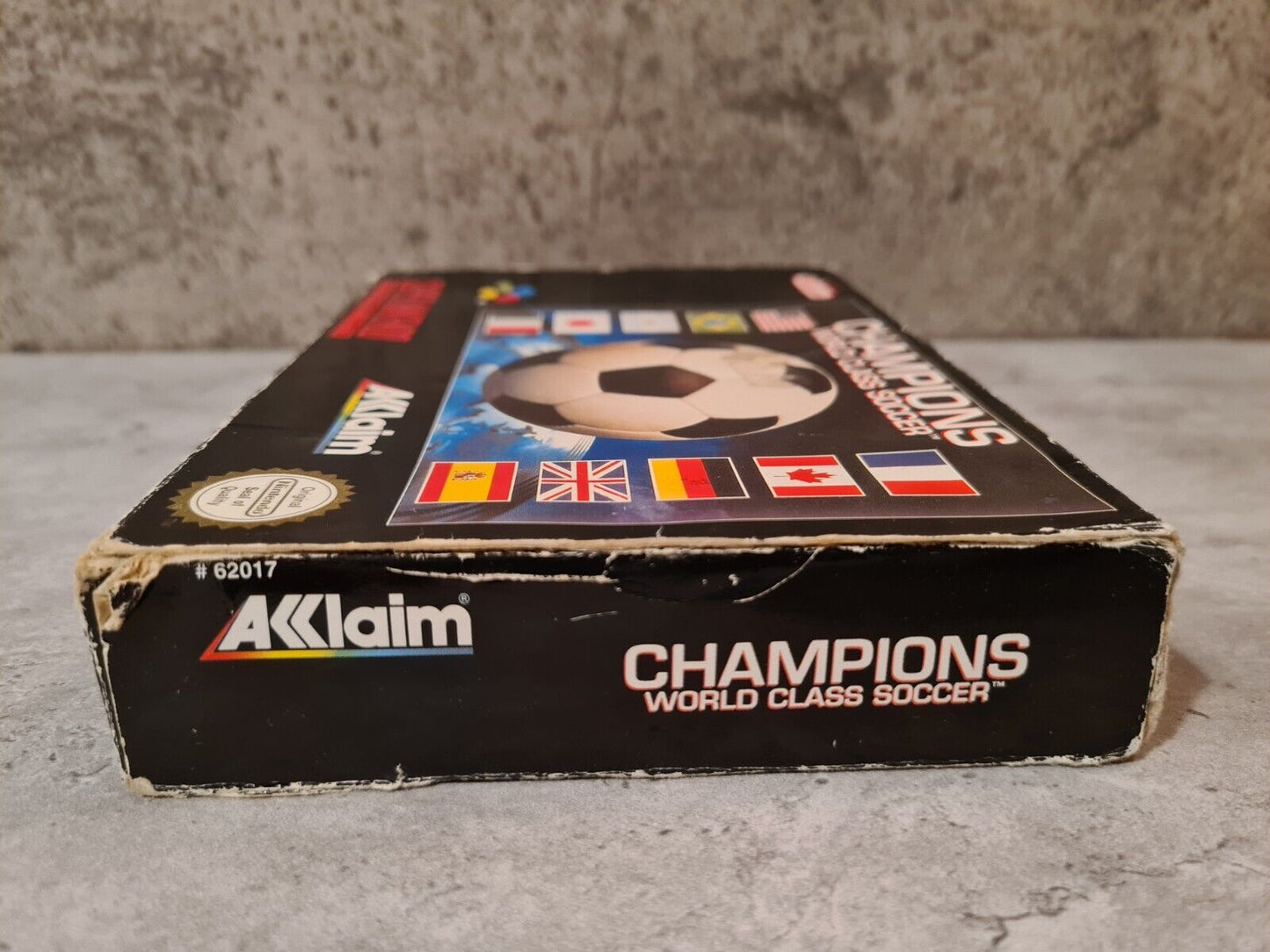 SNES Super Nintendo Champions World Class Soccer mit OVP und Anleitung EUR - T-Retro-Games