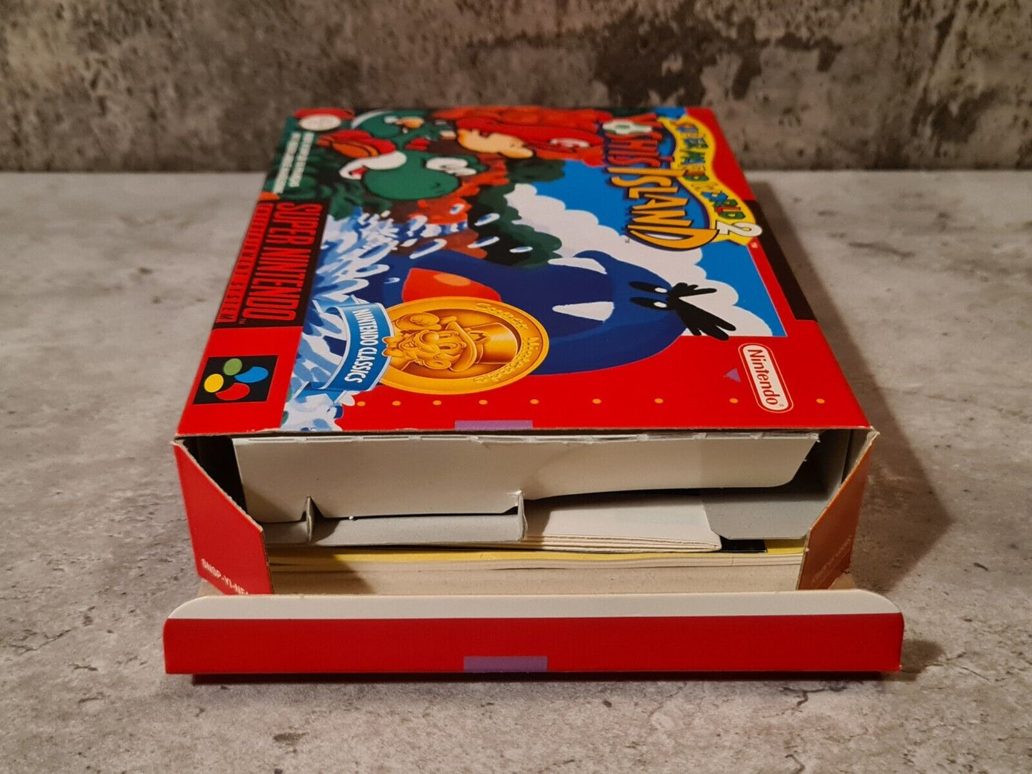 SNES Super Nintendo Super Mario World 2 Yoshi's Island mit OVP und Anleitung FAH - T-Retro-Games