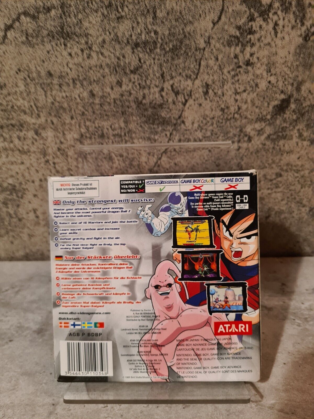 Nintendo Gameboy Advance Dragonball Z Taiketsu mit OVP und Anleitung EUR - T-Retro-Games
