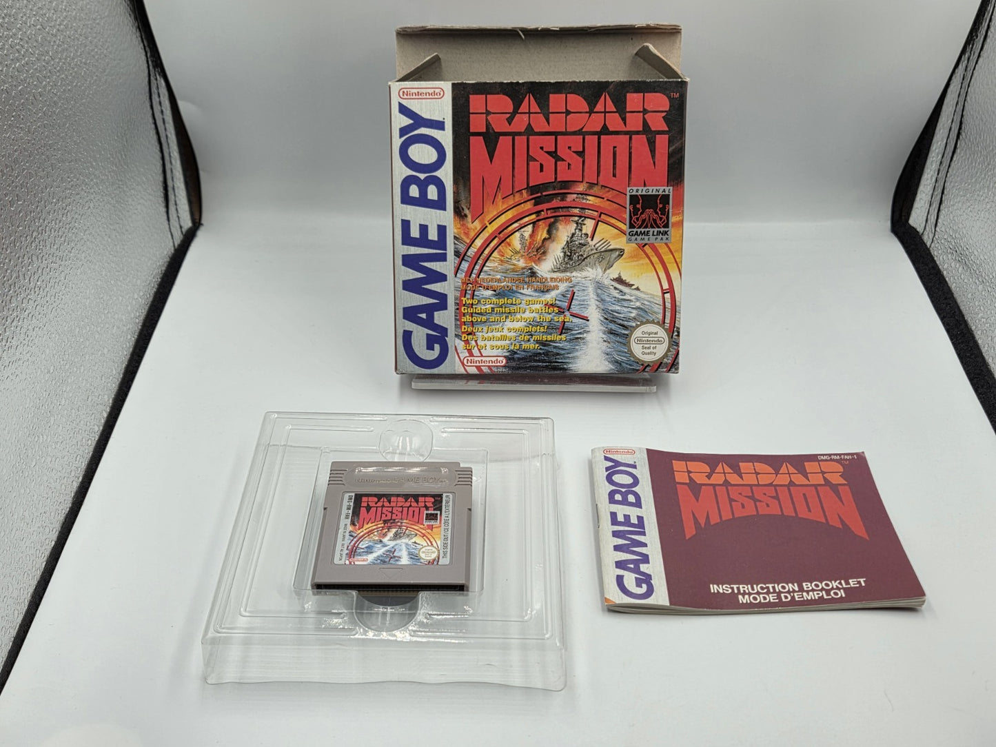 Nintendo Game Boy Classic Spiel Radar Mission mit OVP und Anleitung FAH