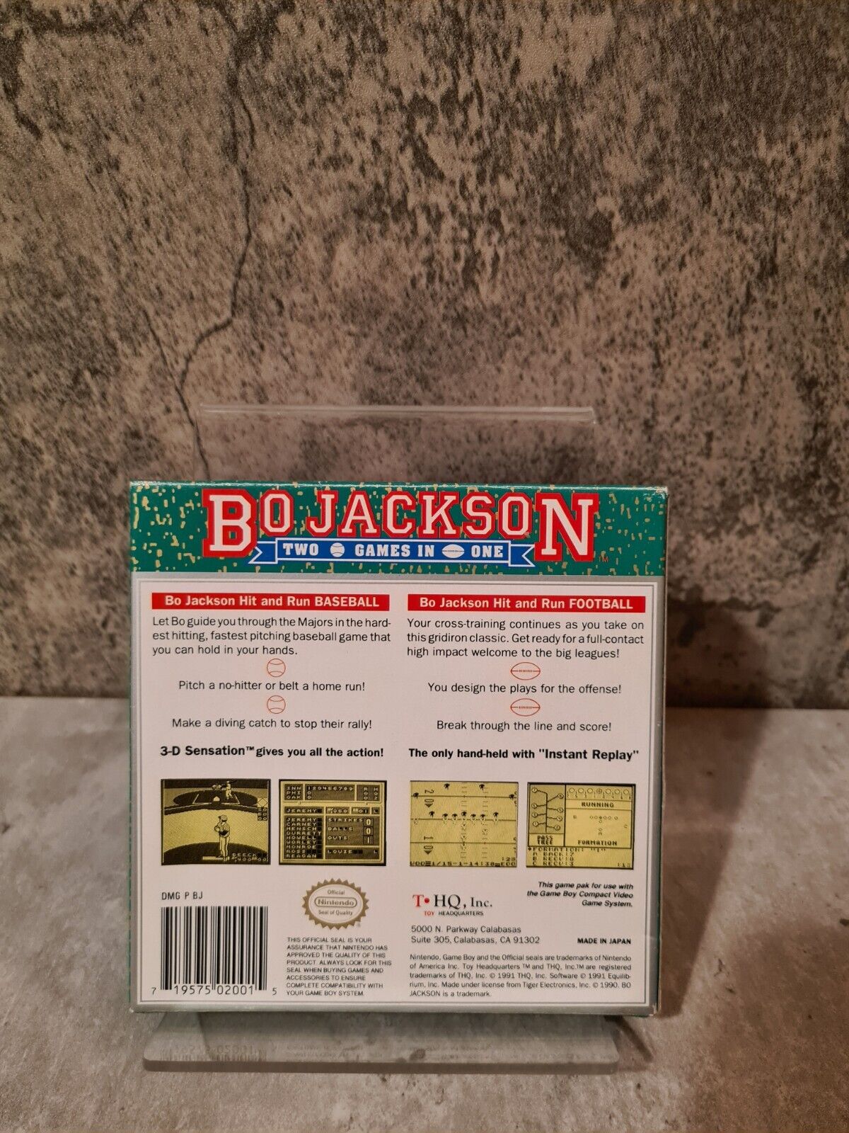 Nintendo Game Boy Classic Bo Jackson Two Games in One mit OVP und Anleitung USA - T-Retro-Games