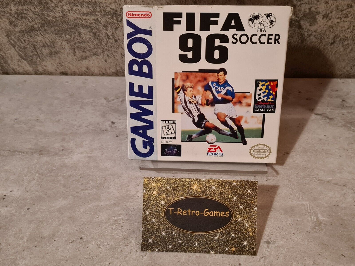 Nintendo Game Boy Classic Fifa Soccer 96 mit OVP und Anleitung + Poster USA - T-Retro-Games