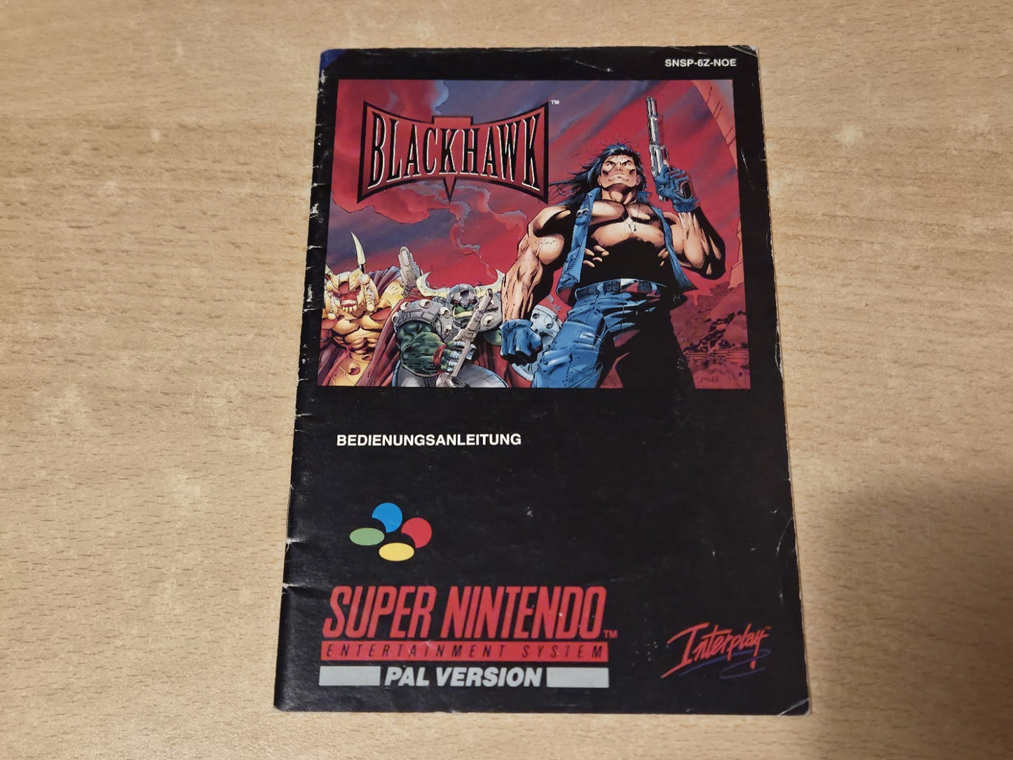 SNES BlackHawk Spielanleitung Instruction Booklet NOE