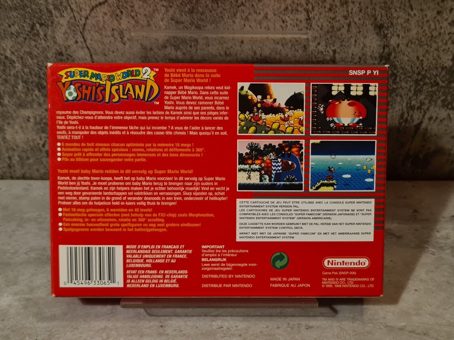 SNES Super Nintendo Super Mario World 2 Yoshi's Island mit OVP und Anleitung FAH - T-Retro-Games