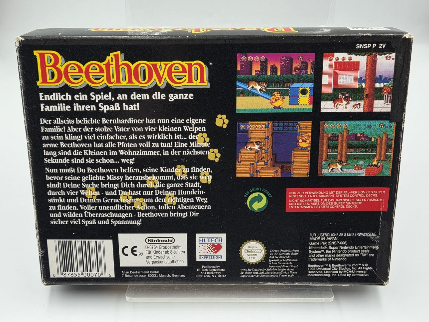 SNES Super Nintendo Beethoven The Ultimate Canine Caper! mit OVP + Anleitung NOE