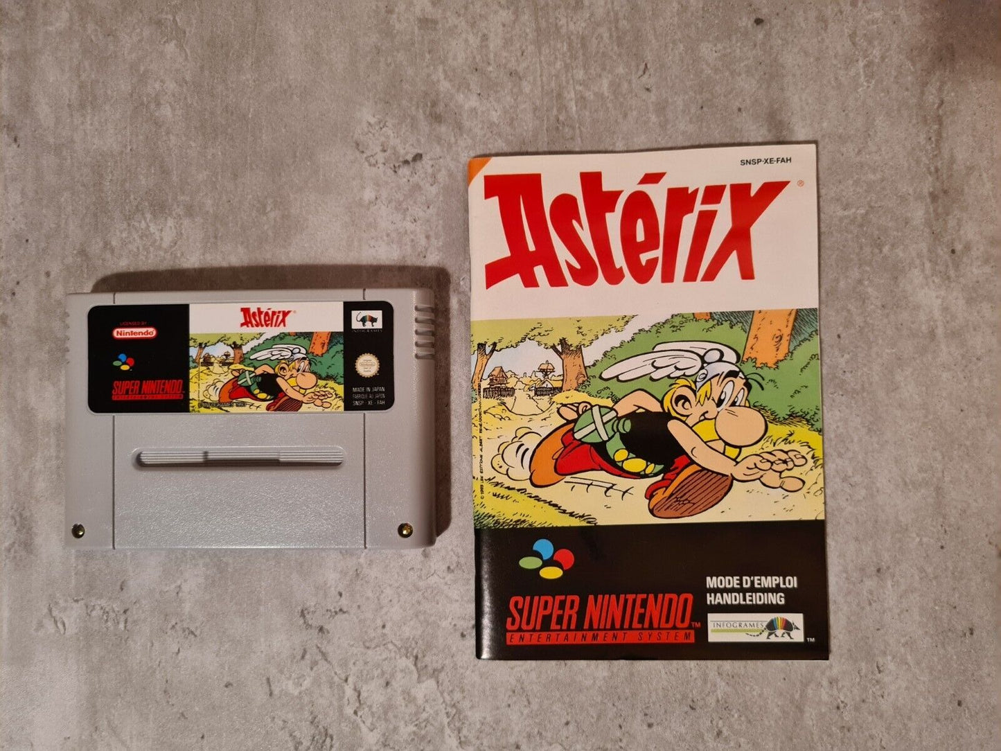 SNES Super Nintendo Asterix mit OVP und Anleitung FAH - T-Retro-Games