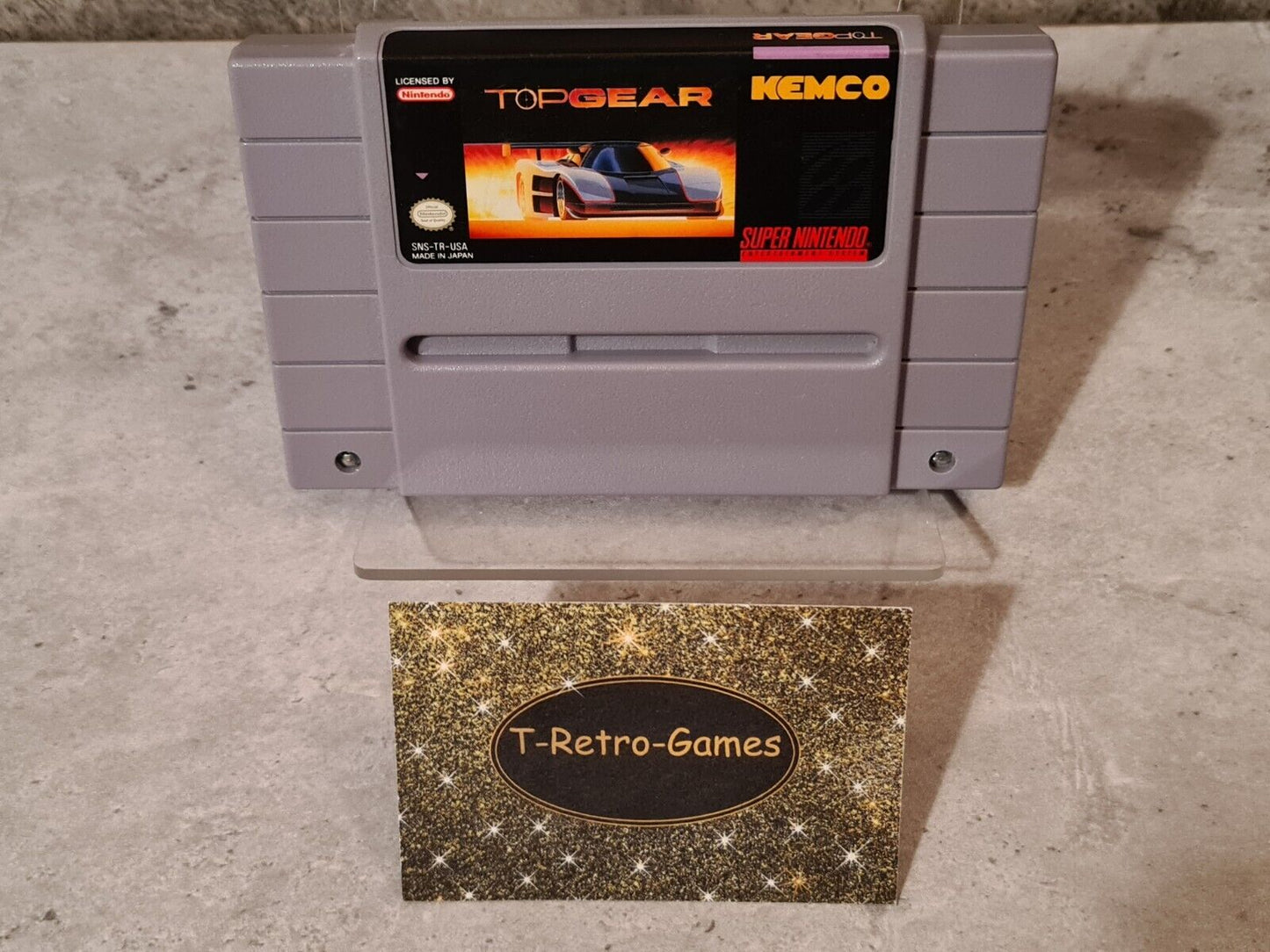 SNES Super Nintendo Top Gear NTSC USA Modul - T-Retro-Games