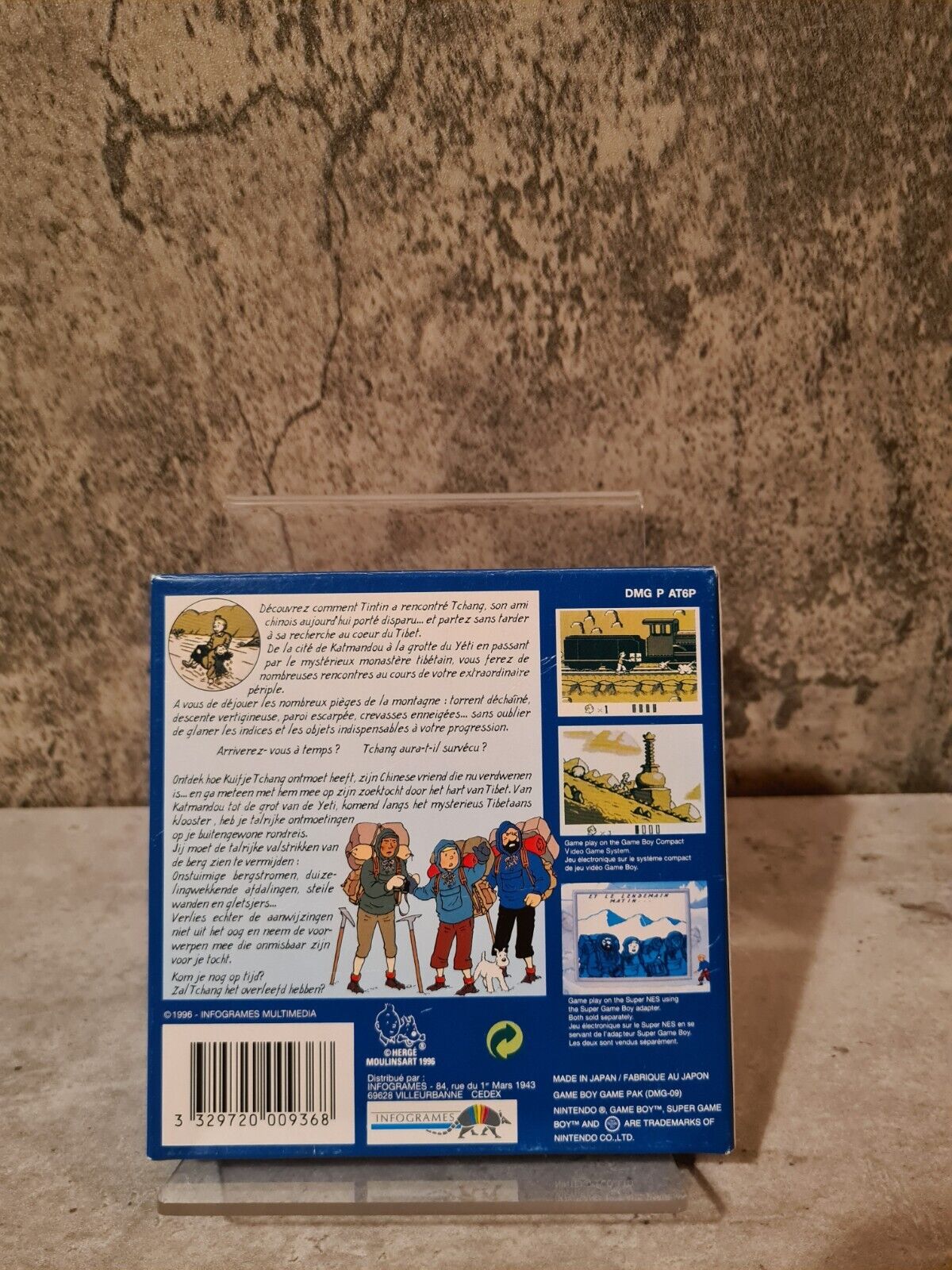 Nintendo Game Boy Classic TinTin au Tibet mit OVP und Anleitung FAH - T-Retro-Games