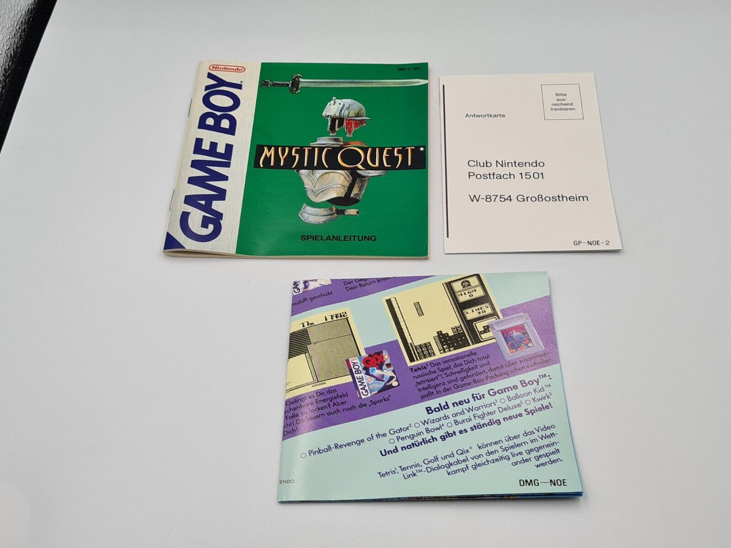 Nintendo Game Boy Classic Mystic Quest mit OVP und Anleitung + Karte NOE - T-Retro-Games
