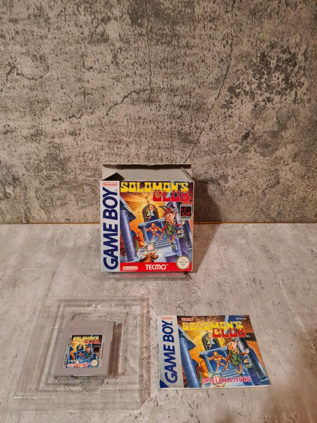 Nintendo Game Boy Classic Solomon's Club mit OVP und Anleitung NOE - T-Retro-Games