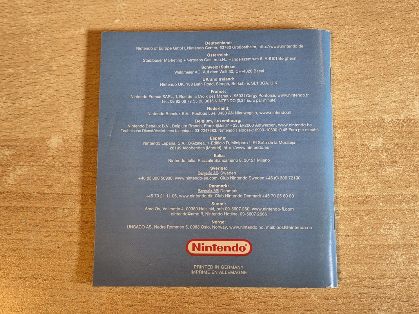 Game Boy Advance Yoshi's Island Super Mario Advance 3 Spielanleitung EUR