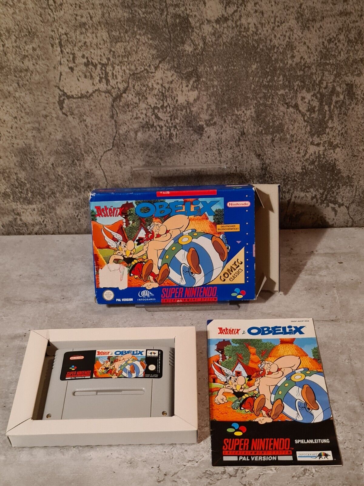 SNES Super Nintendo Asterix & Obelix mit OVP und Anleitung NOE - T-Retro-Games