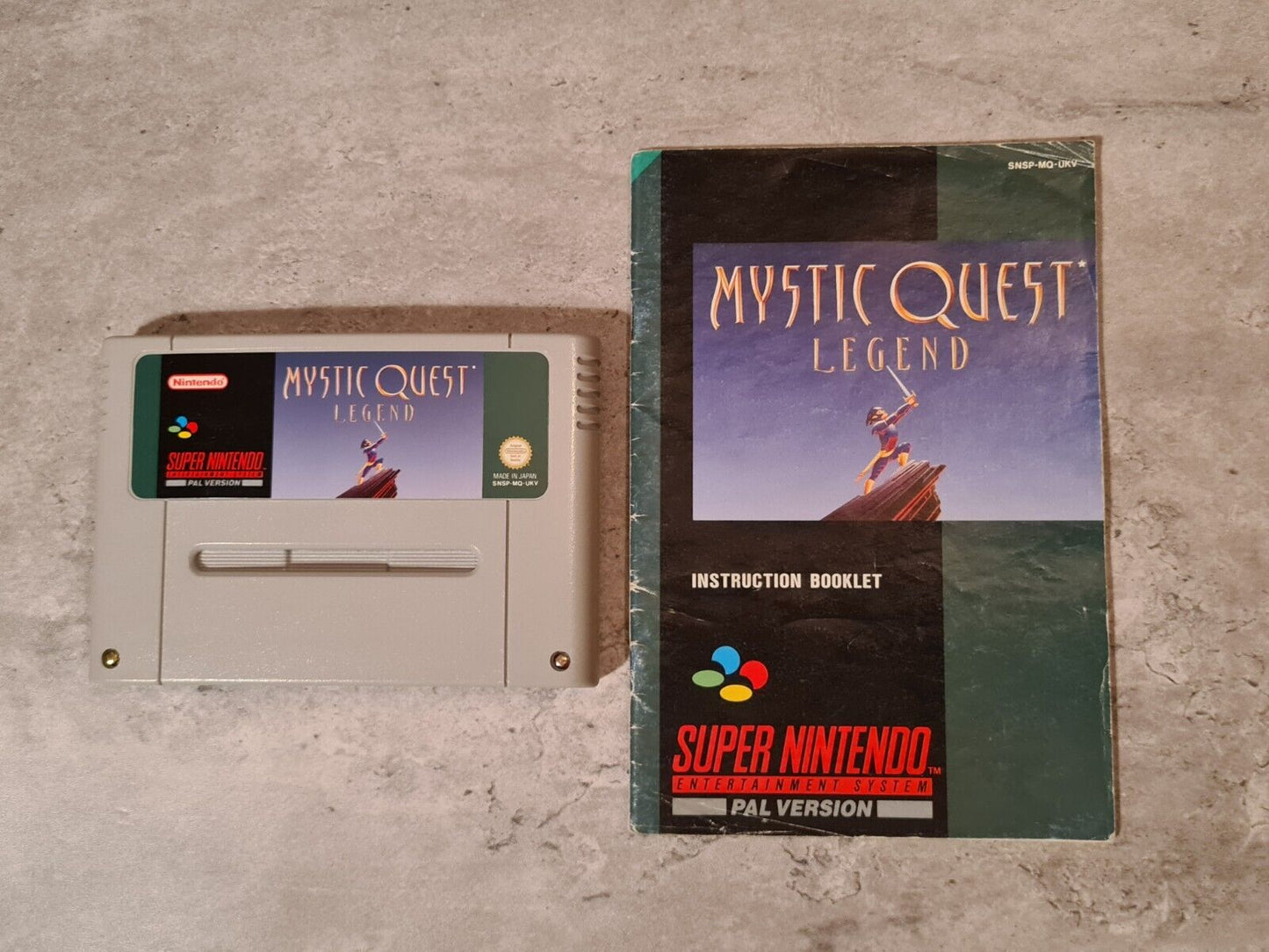 SNES Super Nintendo Mystic Quest Legend mit OVP und Anleitung UKV - T-Retro-Games