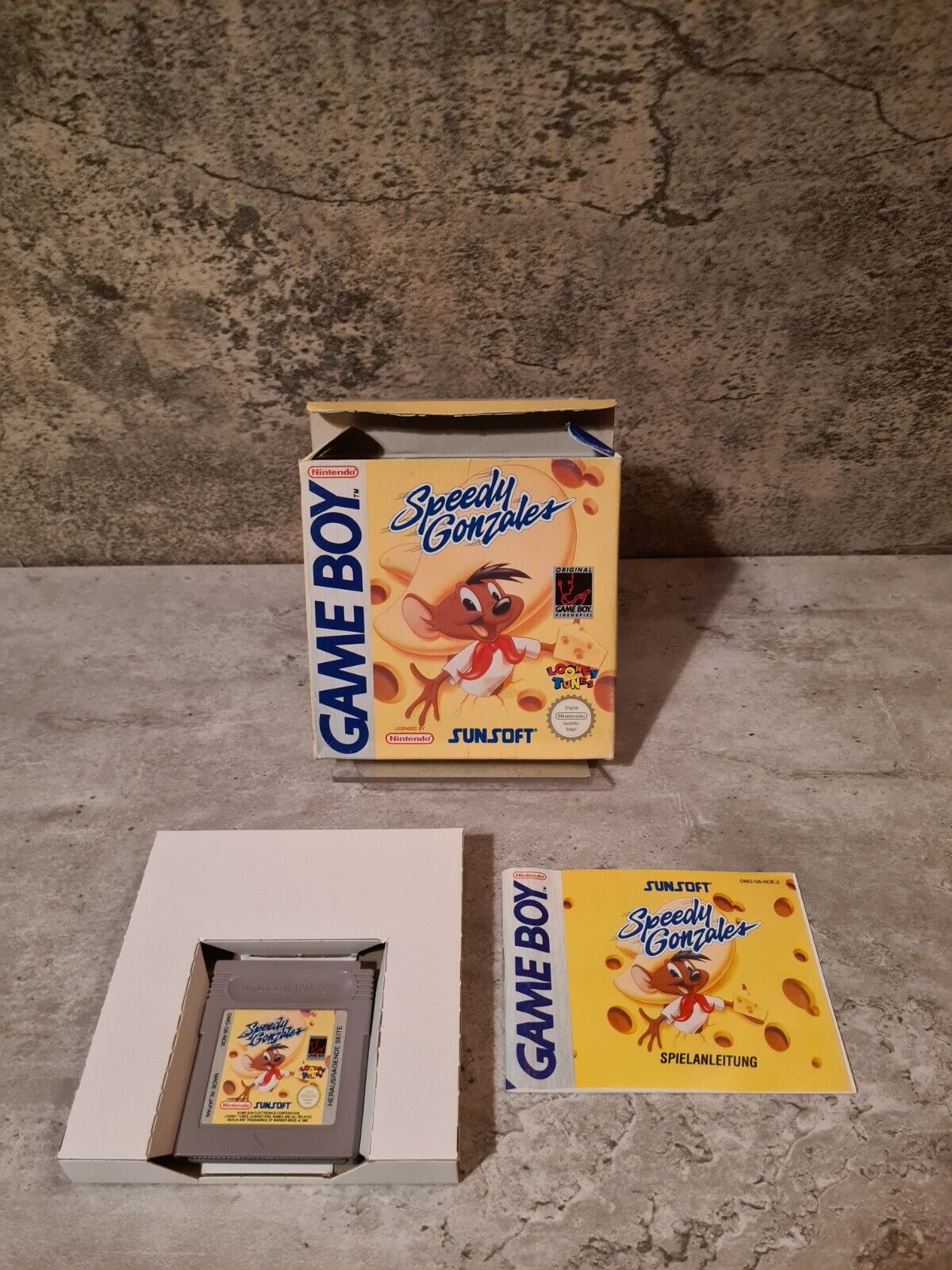 Nintendo Game Boy Classic Speedy Gonzales mit OVP und Anleitung NOE - T-Retro-Games
