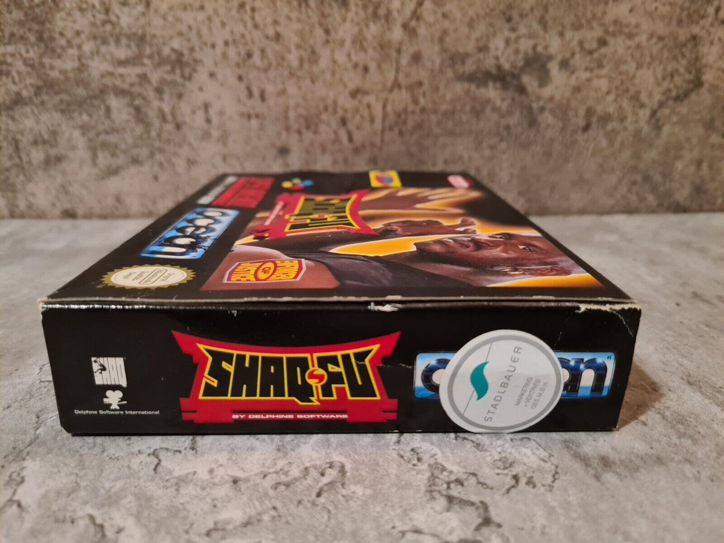 SNES Super Nintendo Shaq-Fu mit OVP und Anleitung NOE - T-Retro-Games