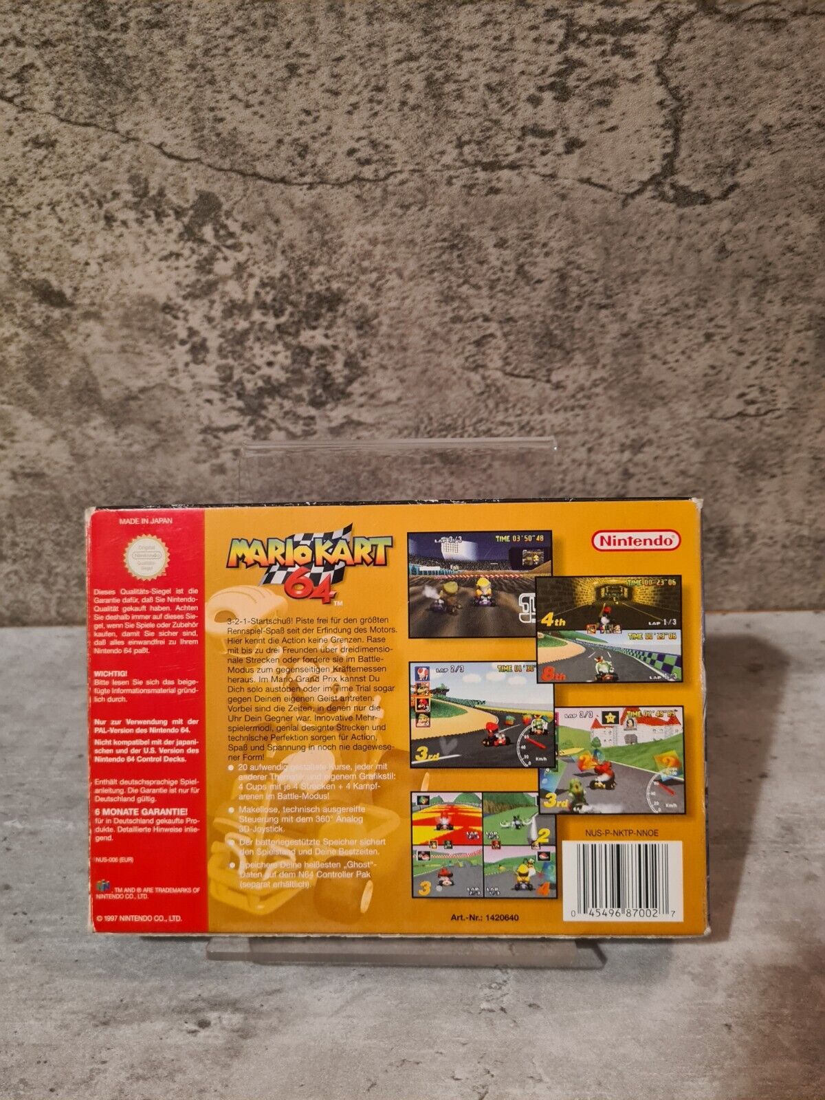 N64 Nintendo 64 Mario Kart 64 mit OVP und Anleitung NOE - T-Retro-Games