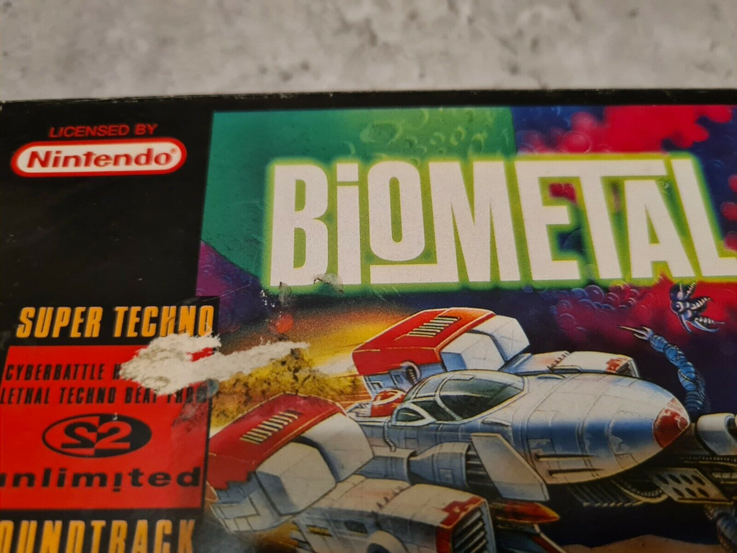 SNES Super Nintendo Biometal mit OVP und Anleitung UKV - T-Retro-Games