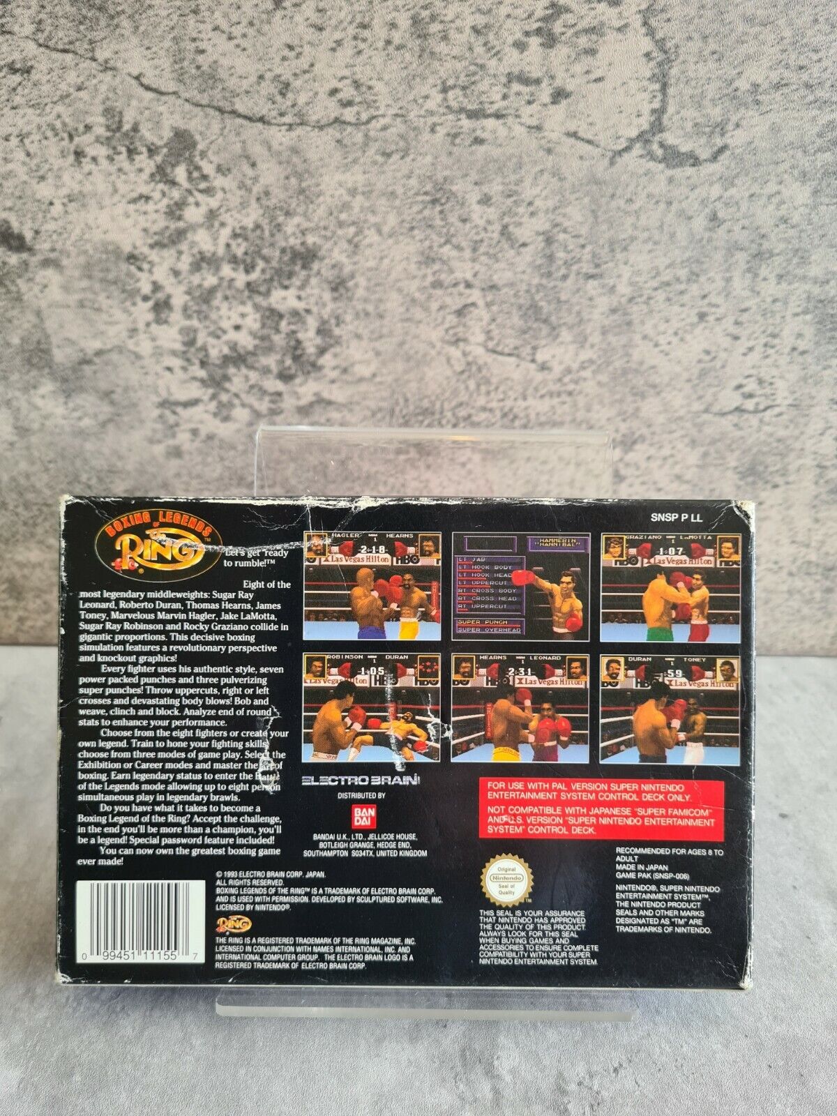 SNES Super Nintendo Boxing Legends of The Ring mit OVP und Anleitung UKV - T-Retro-Games