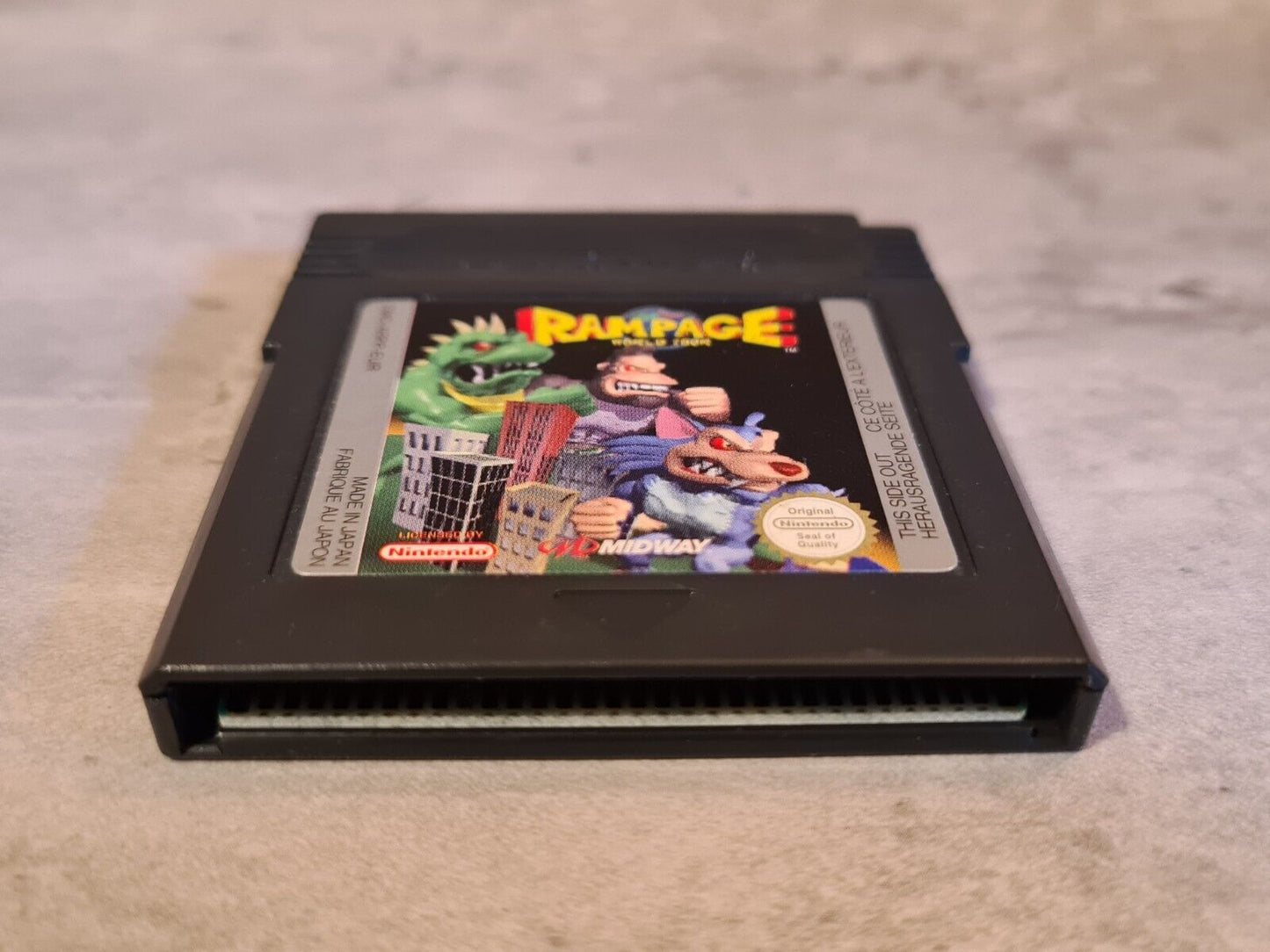 Nintendo Game Boy Color Rampage World Tour EUR Modul - T-Retro-Games
