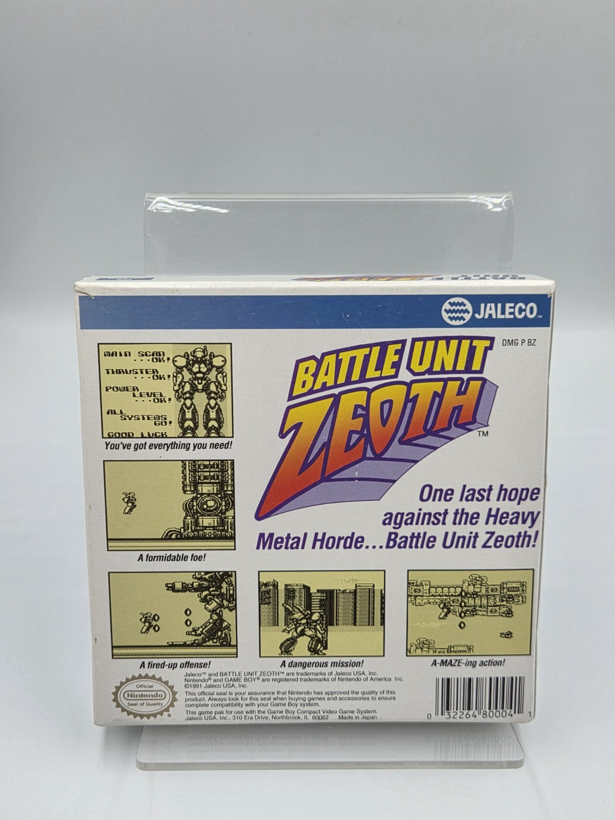 Nintendo Game Boy Classic Spiel Battle Unit Zeoth mit OVP und Anleitung USA