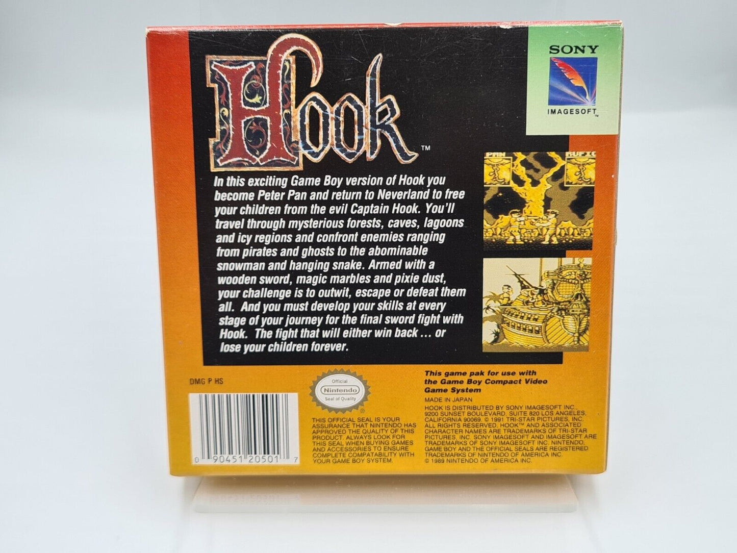 Nintendo Game Boy Classic Hook mit OVP und Anleitung USA - T-Retro-Games