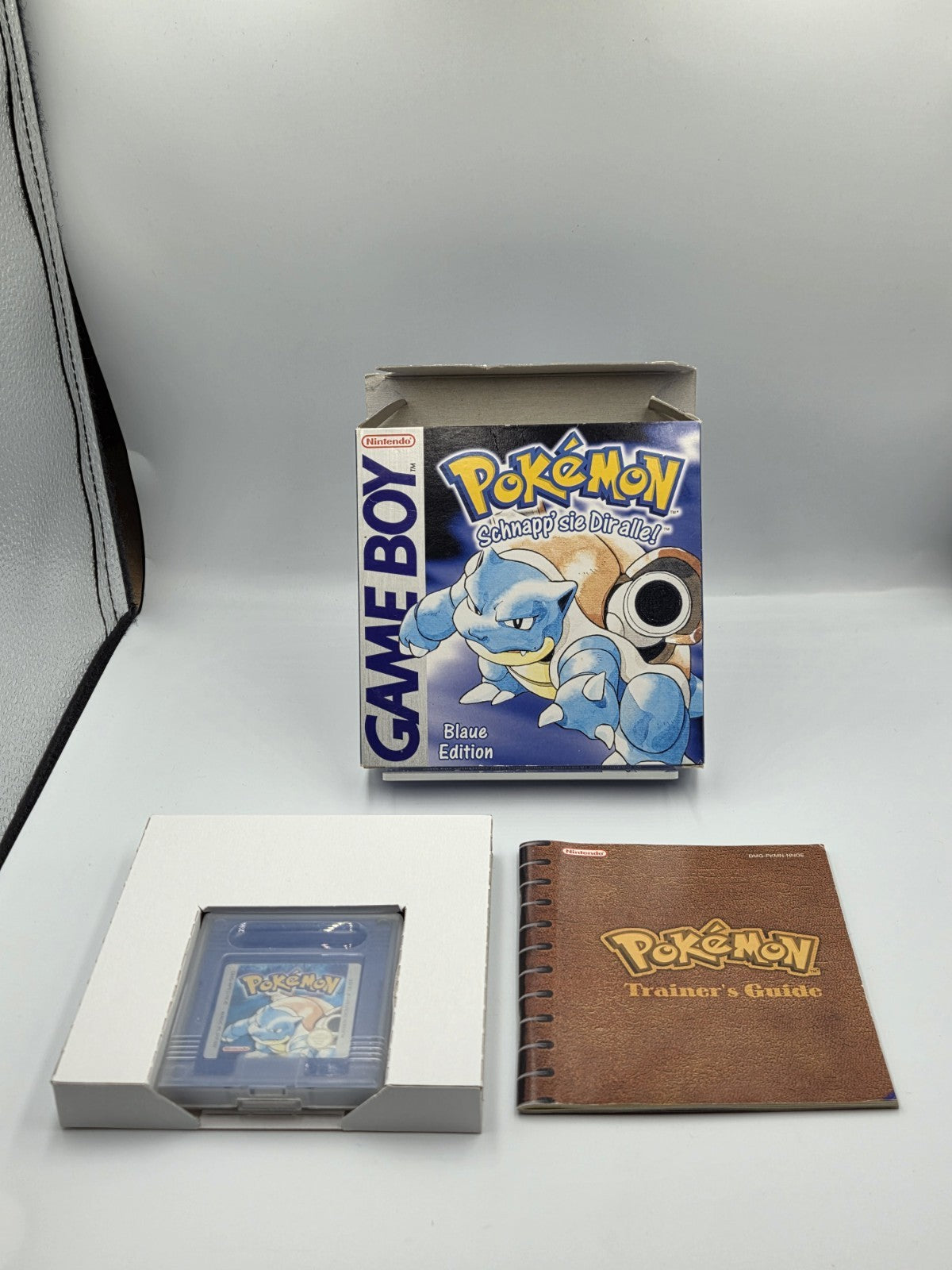 Nintendo Game Boy Pokemon Blaue Edition mit OVP und Anleitung NOE