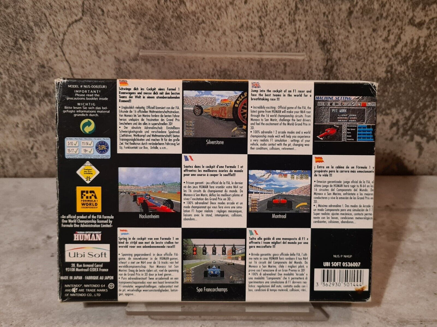 N64 Nintendo 64 F1 Pole Position 64 mit OVP und Anleitung EUR - T-Retro-Games
