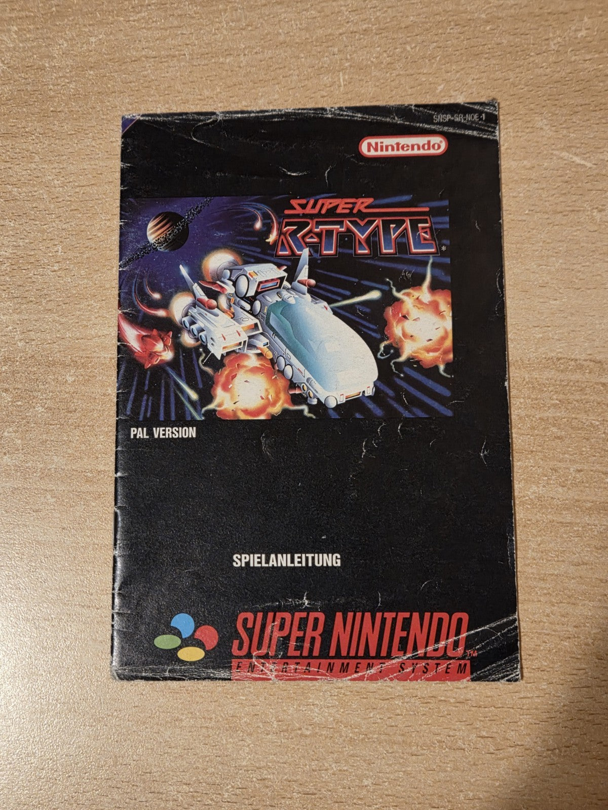 SNES Super Nintendo Super R-Type Instruction Booklet NOE
