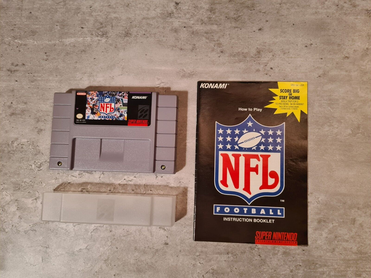 SNES Super Nintendo NFL Football mit OVP und Anleitung + Playbook NTSC USA - T-Retro-Games