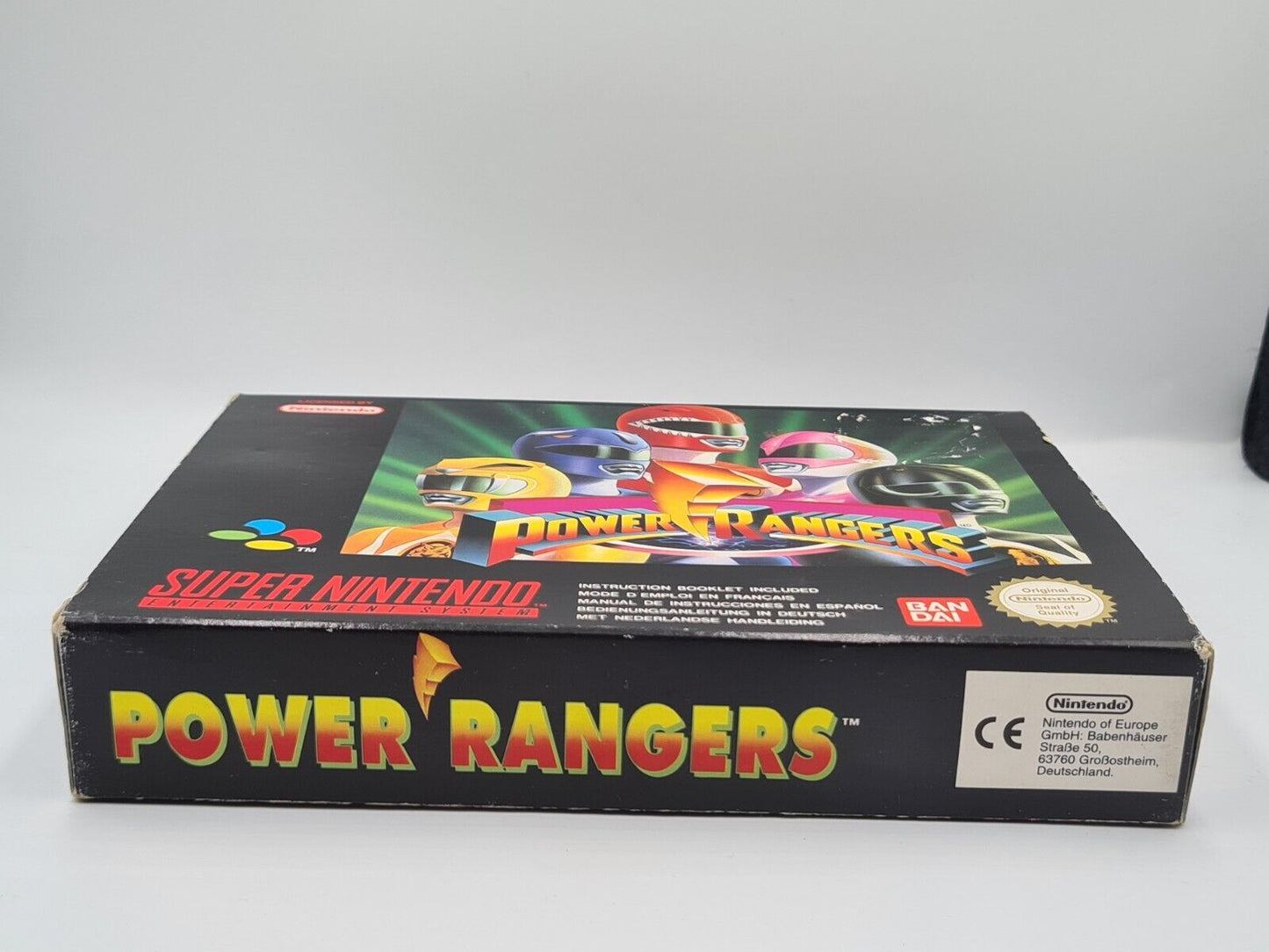 SNES Super Nintendo Power Rangers mit OVP und Anleitung EUR - T-Retro-Games