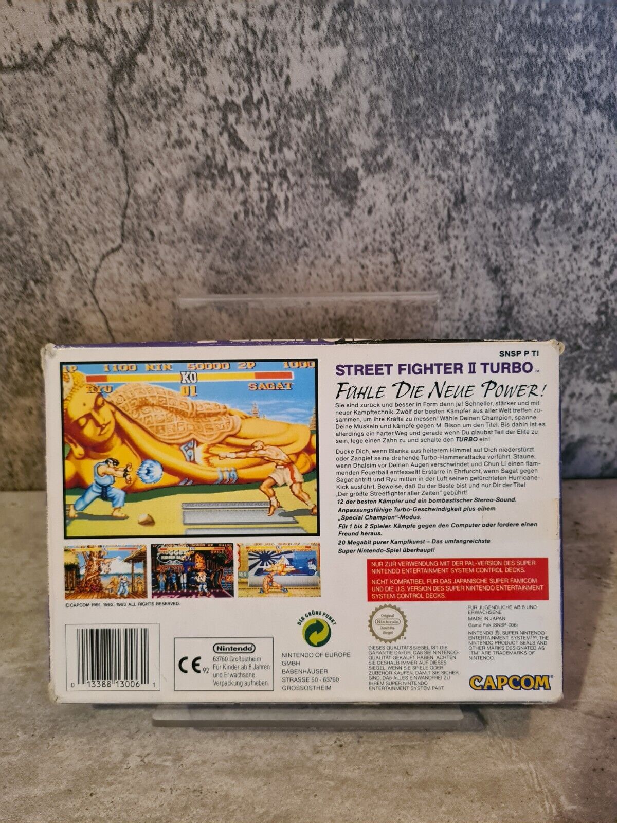 SNES Super Nintendo Street Fighter II Turbo mit OVP und Anleitung NOE - T-Retro-Games