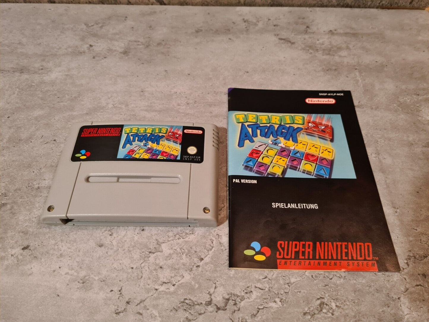 SNES Super Nintendo Tetris Attack mit OVP und Anleitung NOE - T-Retro-Games