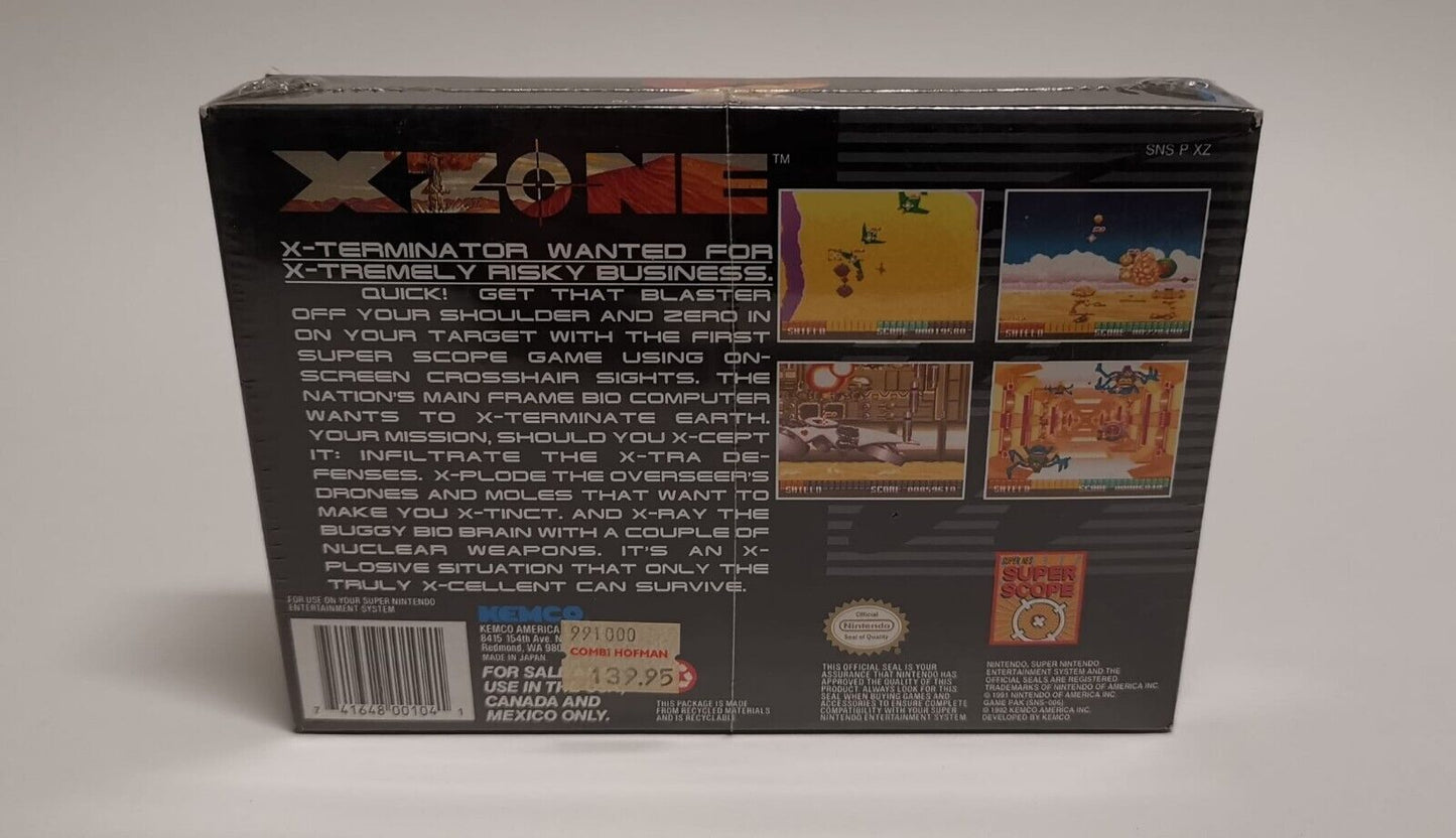 SNES Super Nintendo X-Zone - NEU - New - Sealed OVP - NTSC USA - T-Retro-Games