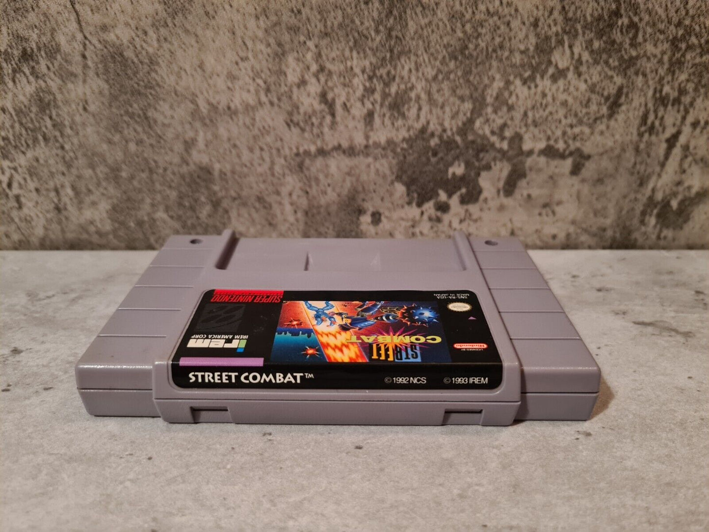 SNES Super Nintendo Street Combat mit OVP und Anleitung NTSC USA - T-Retro-Games