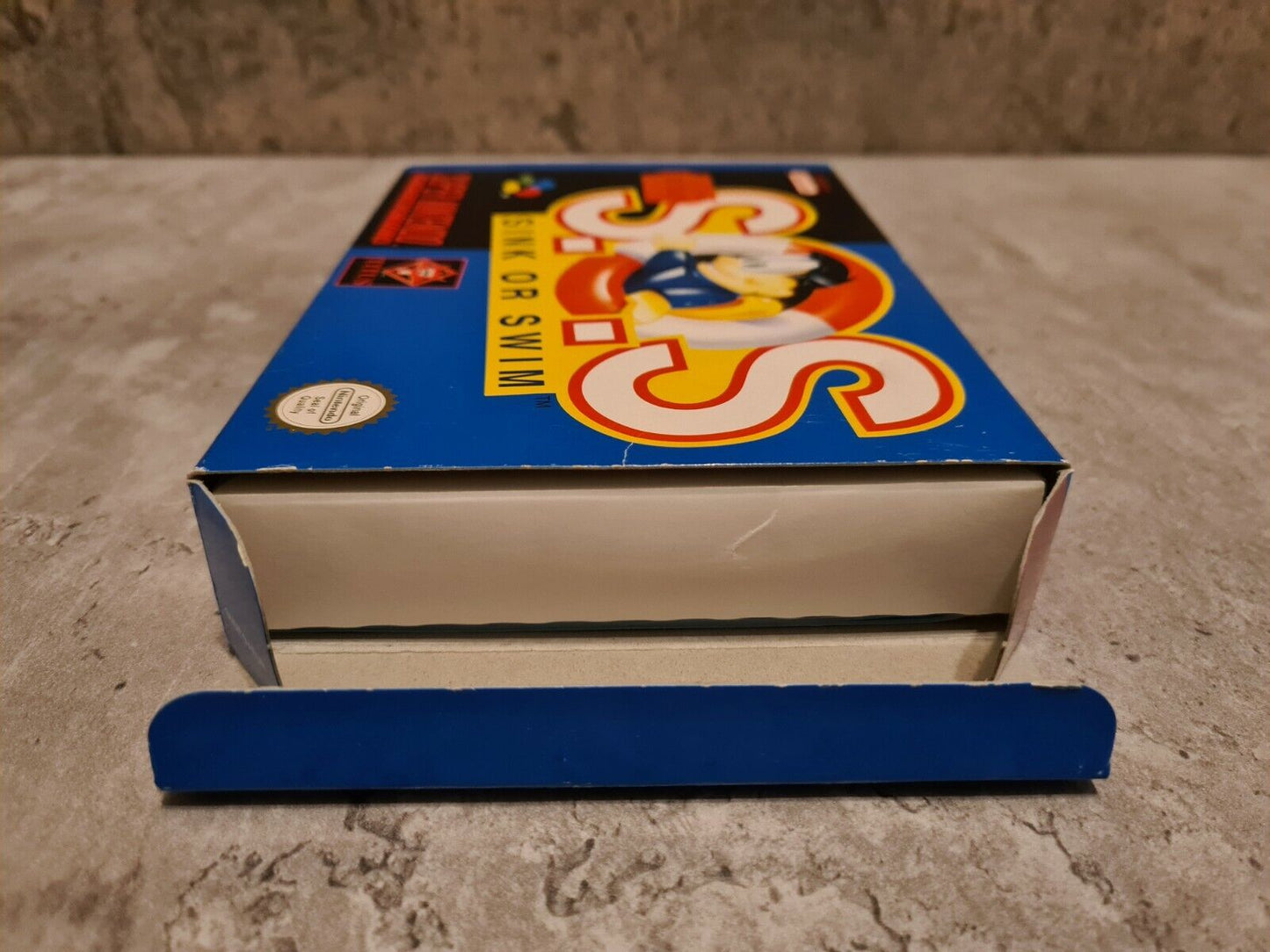 SNES Super Nintendo S.O.S. Sink or Swim mit OVP und Anleitung EUR - T-Retro-Games