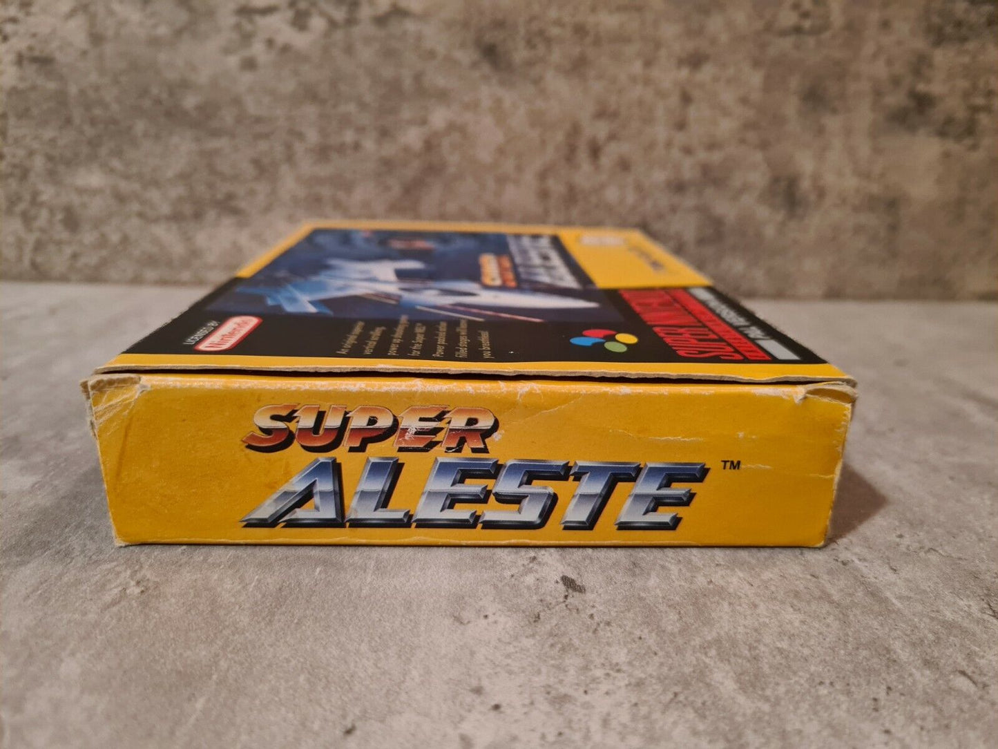 SNES Super Nintendo Super Aleste mit OVP und Anleitung UKV - T-Retro-Games