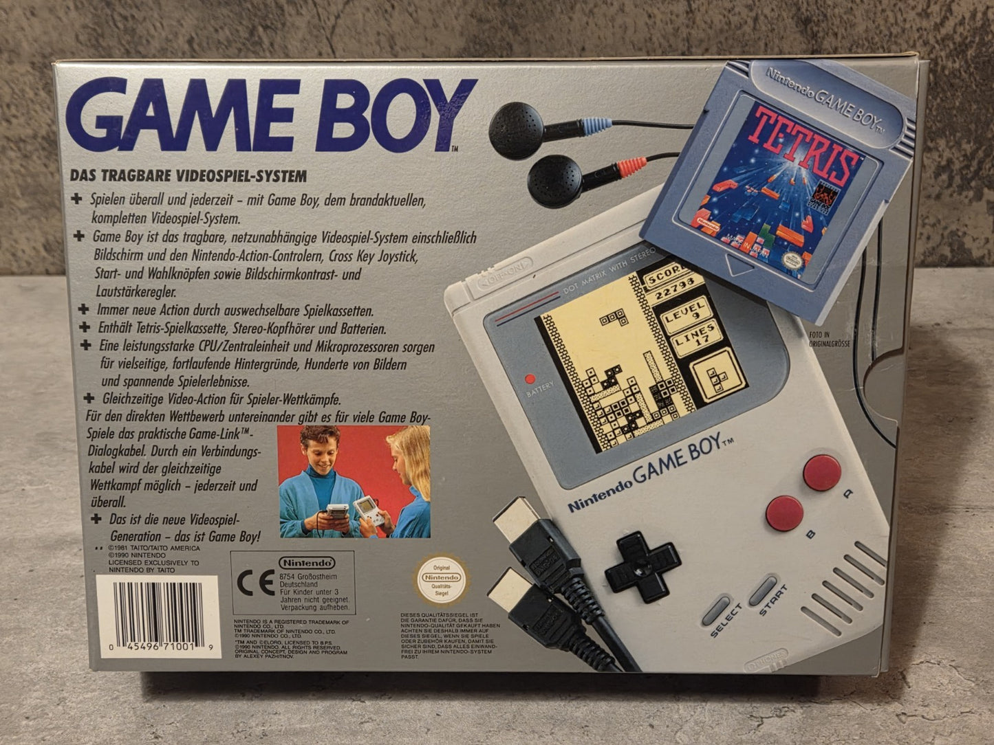 Nintendo Game Boy Classic Konsole Console Tetris OVP NOE Deutsch