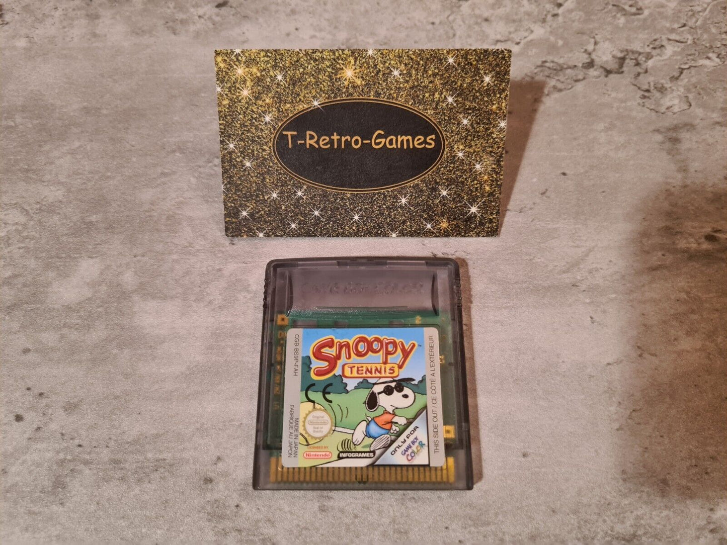 Nintendo Game Boy Color Snoopy Tennis FAH Modul - T-Retro-Games